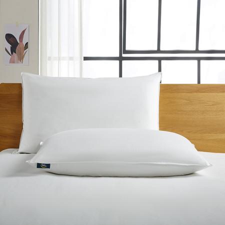 Serta Back-Sleeper White Goose Feather & Down Fiber Pillows, King, PK2 SE201512K